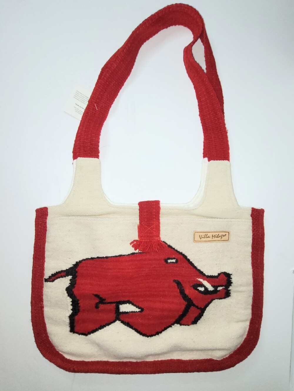 Villa Milagro Arkansas Razorback Tote Bag